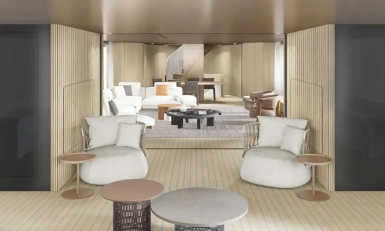 South of france 5 Various sections of the yacht in france sophisticated interior.