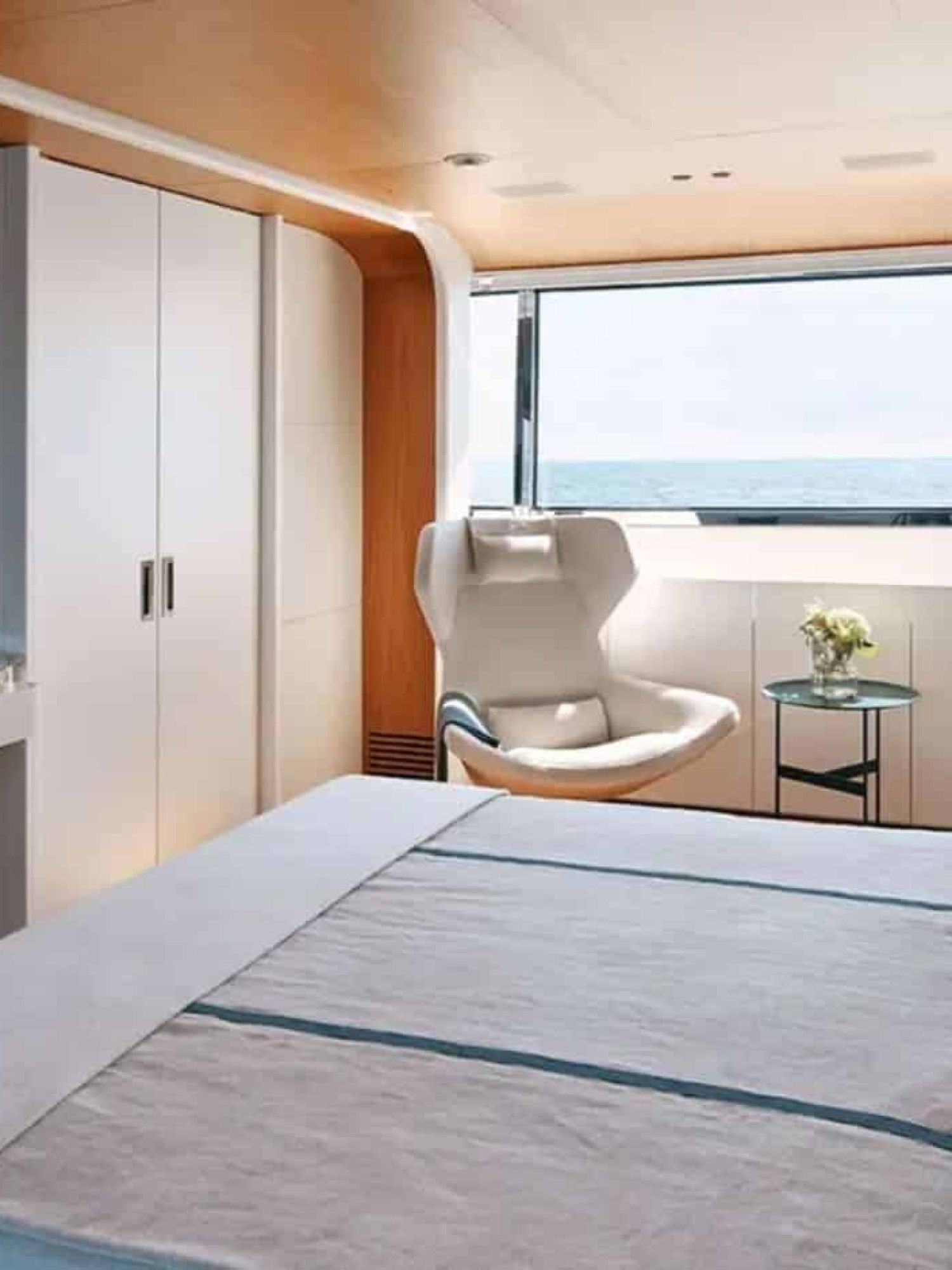 Beautifully designed VIP stateroom aboard the 125' Benetti yacht, ensuring a luxurious stay.