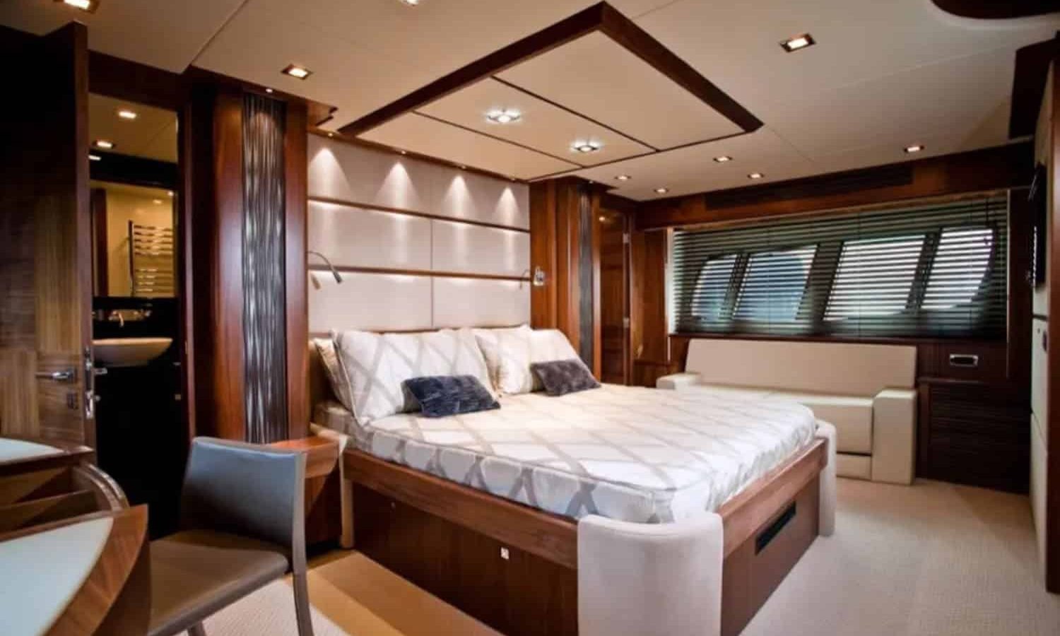 Croatia 6 Spacious and beautifully designed master suite on the yacht.