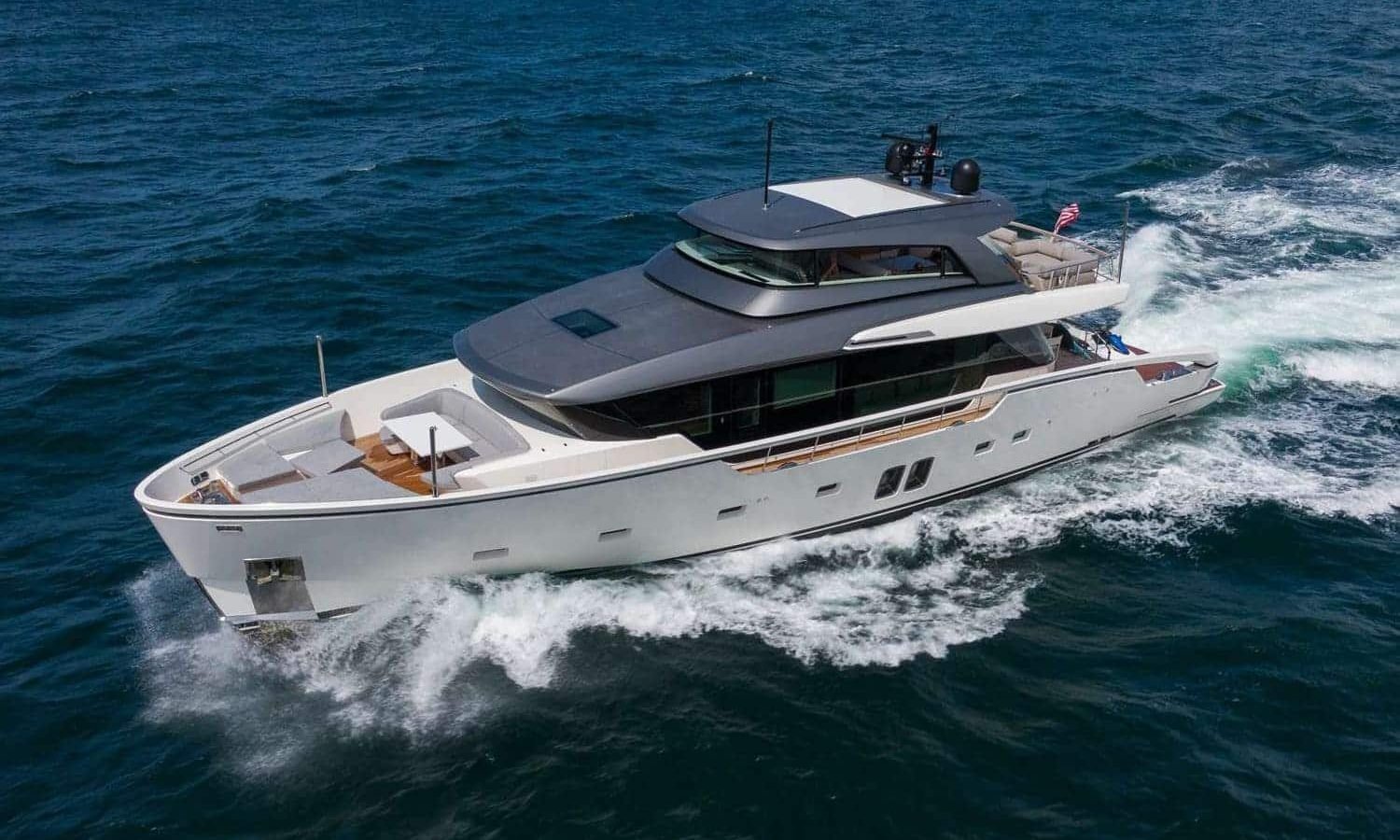 Miami 25 Stunning 82' Sunseeker for charter yacht available for charter, showcasing sleek design and elegance.