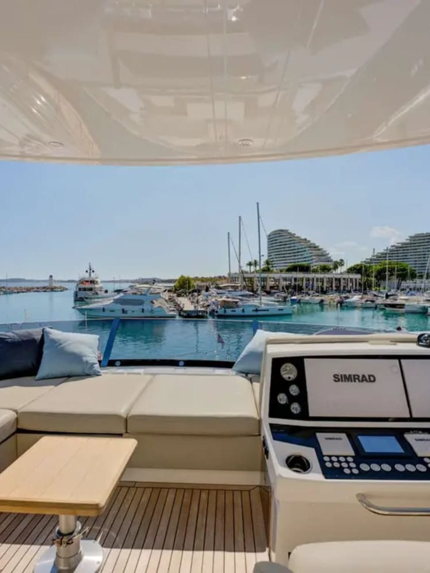 Helm Area of the Yacht