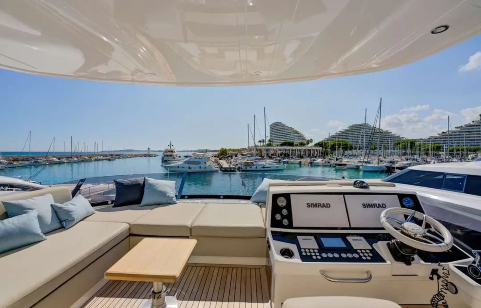 Helm Area of the Yacht