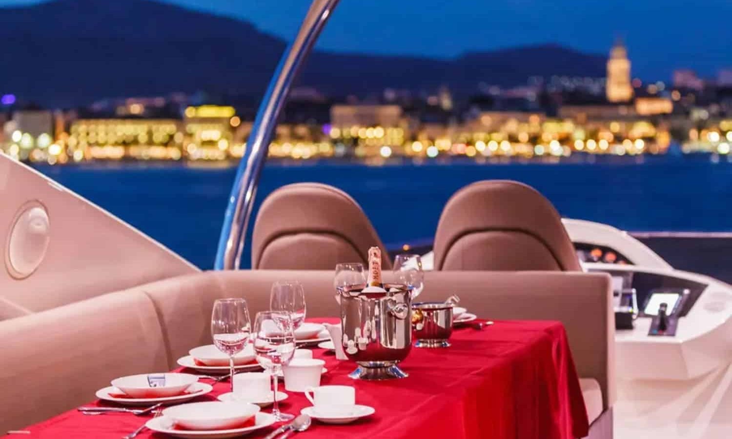 Croatia 9 Sophisticated dining area aboard the yacht, designed for elegant meals and gatherings.