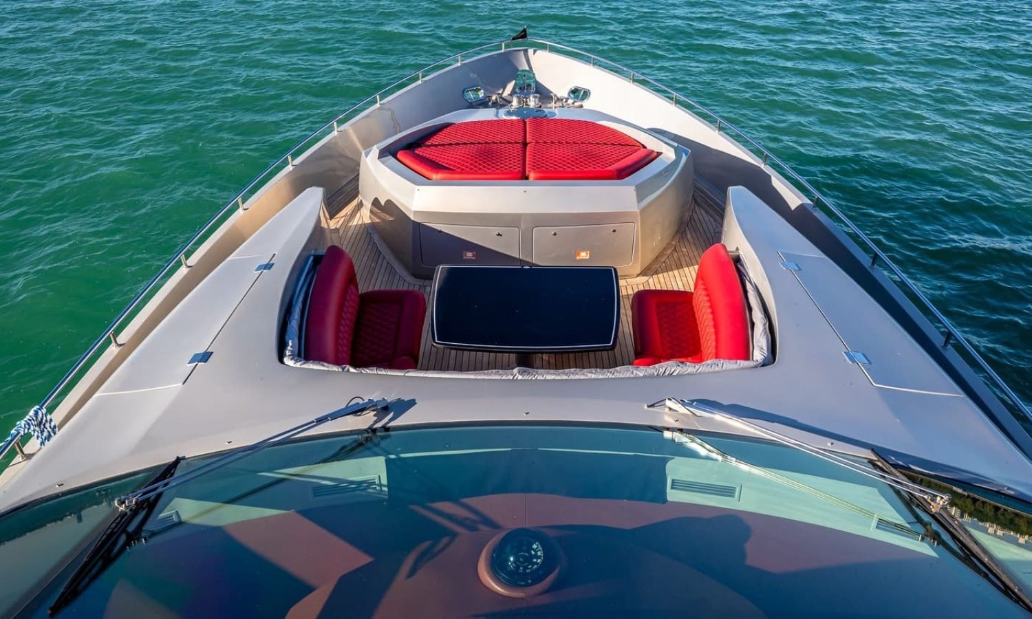 Front Deck of the 90' PERSHING REGAL Yacht