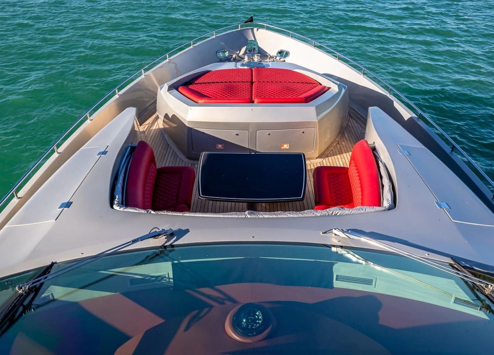 Front Deck of the 90' PERSHING REGAL Yacht