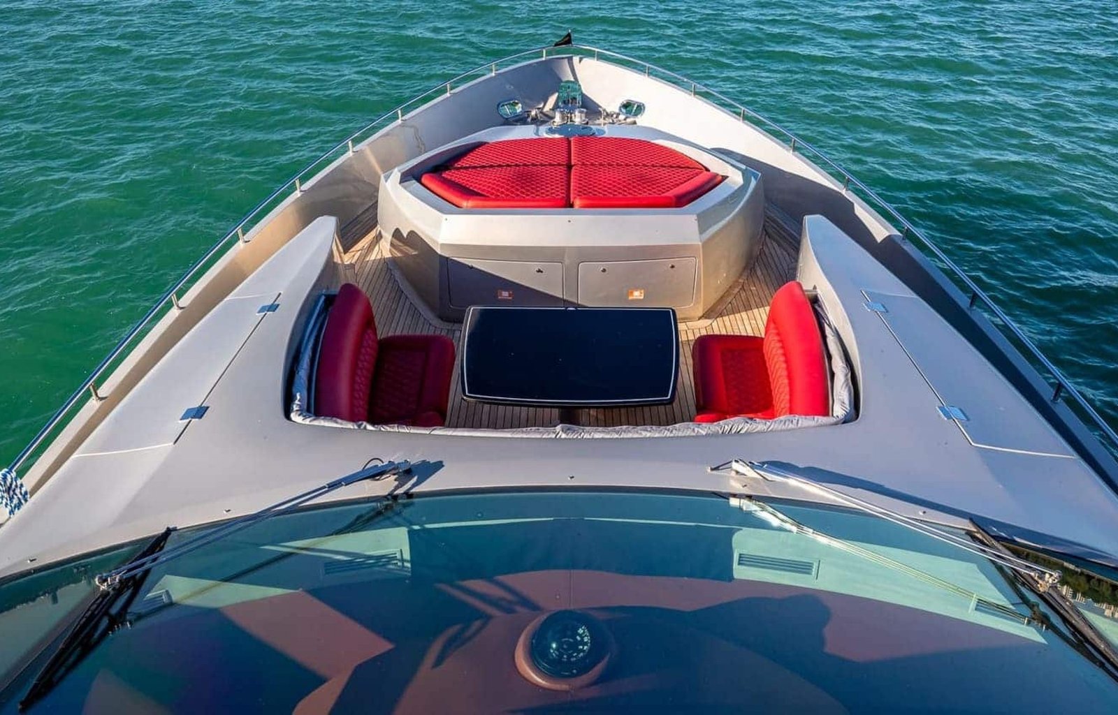 Front Deck of the 90' PERSHING REGAL Yacht