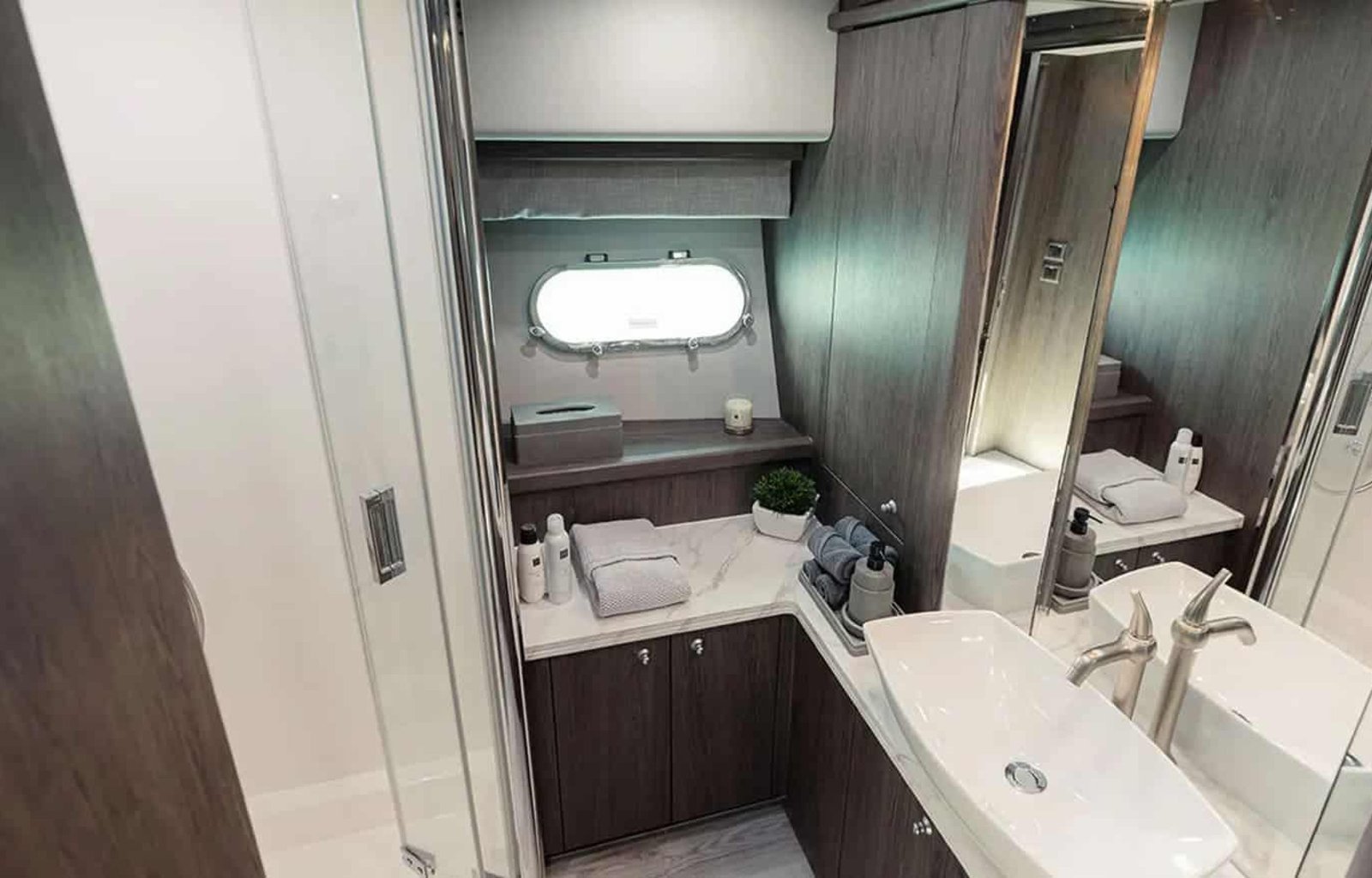 Private en-suite with high-end finishes and spacious layout.