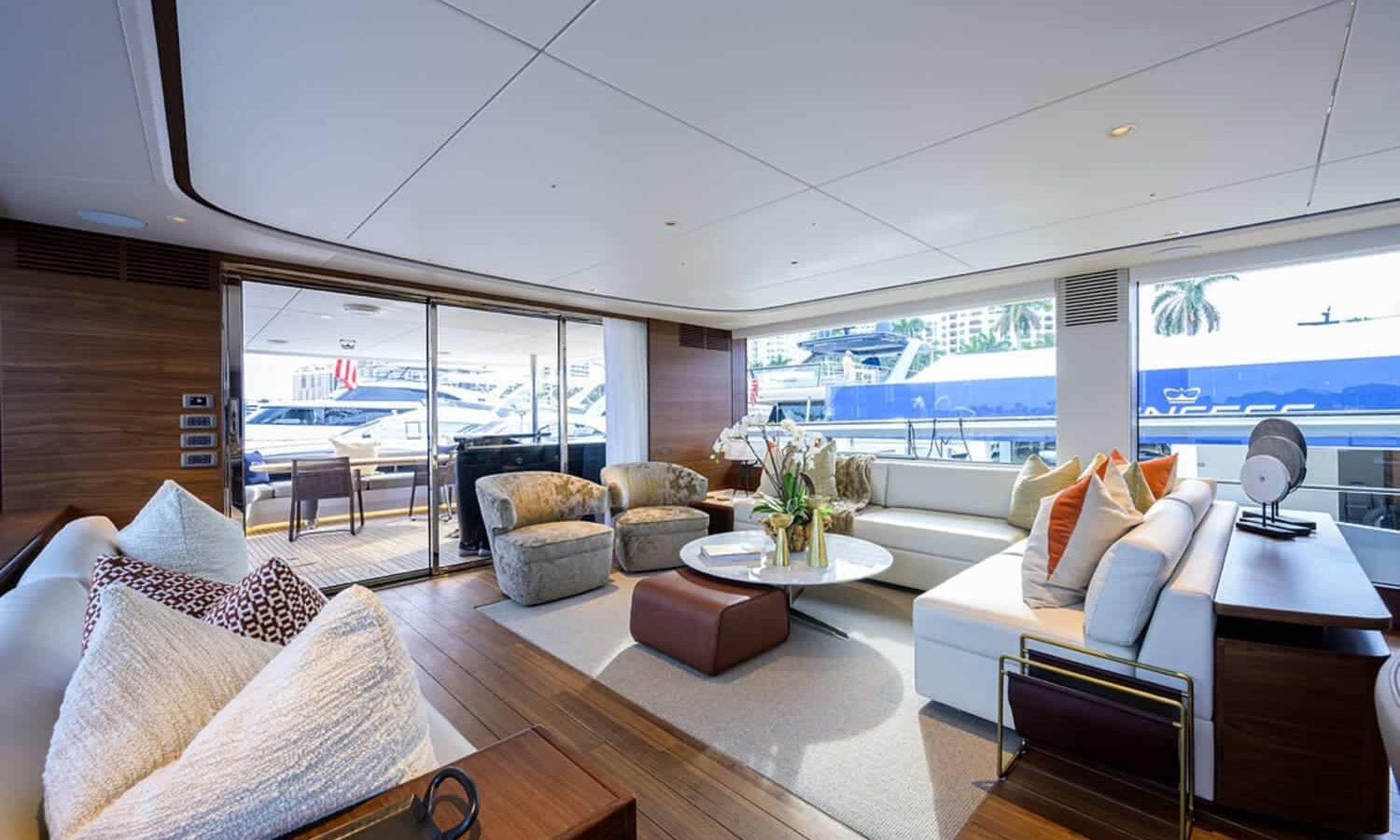 Miami 8 Another section of the 100' PRINCESS X95 yacht’s interior, featuring luxurious details and comfort