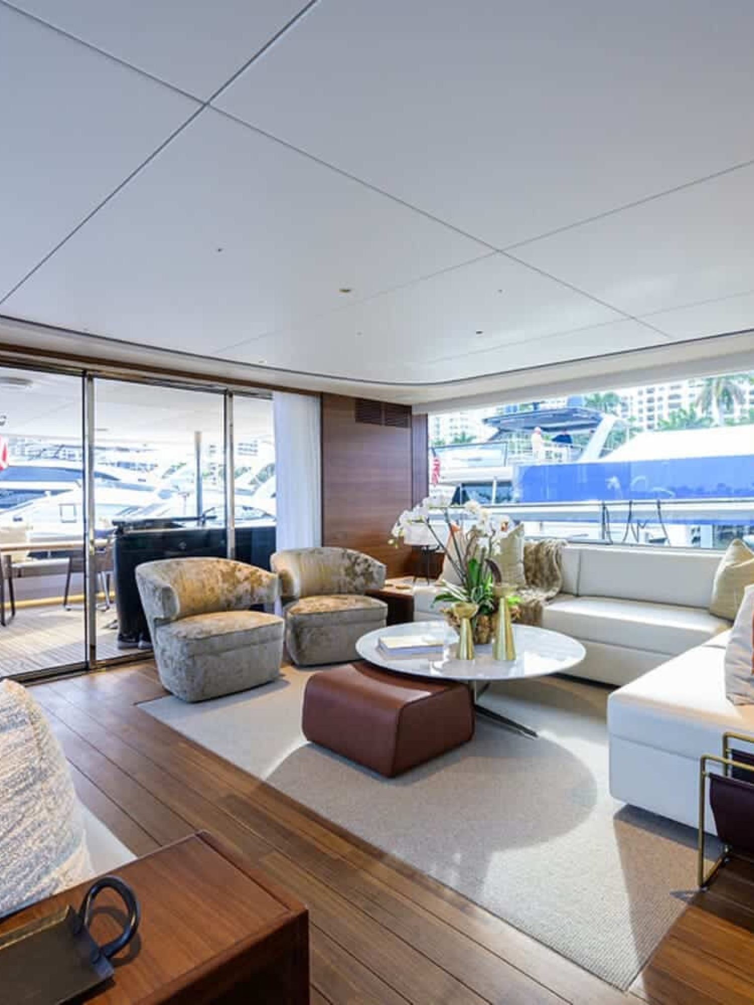 Another section of the 100' PRINCESS X95 yacht’s interior, featuring luxurious details and comfort