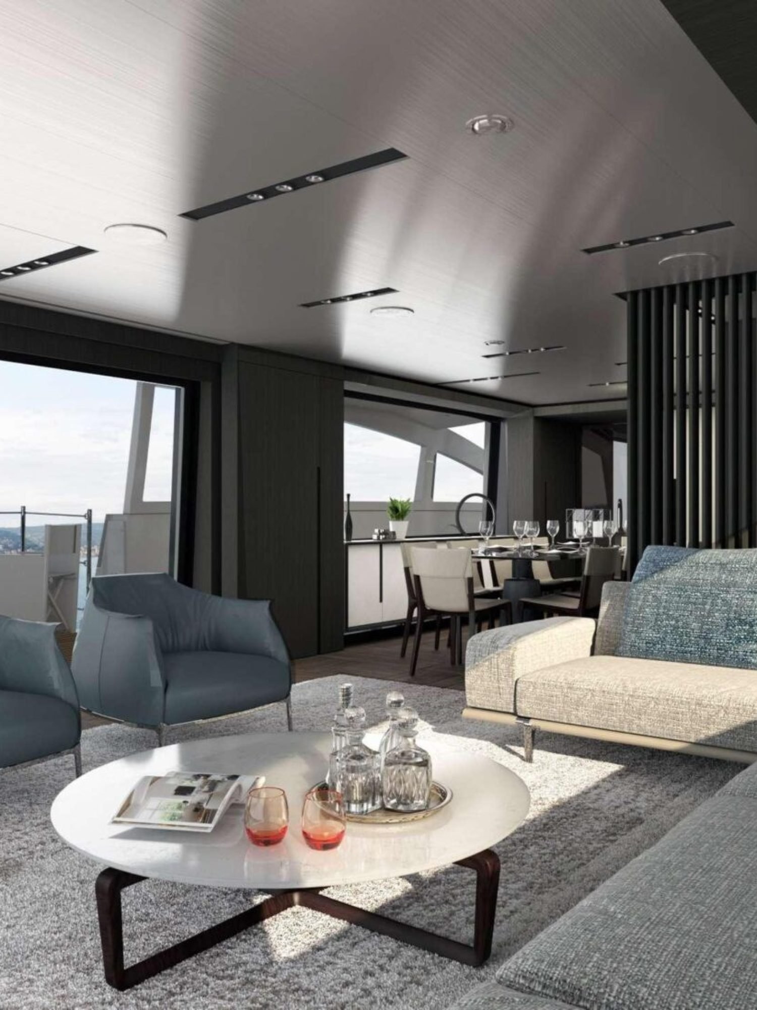 116' pershing GTX inside